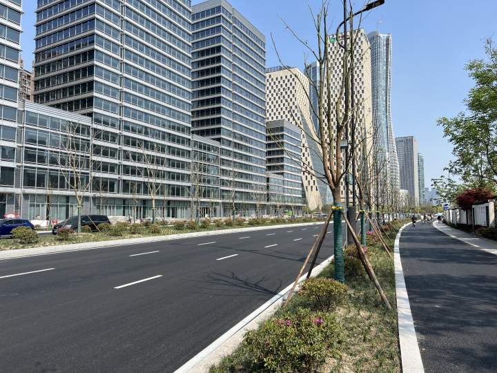 好消息来了新业路九睦路解放东路杭州这三条路都完工了