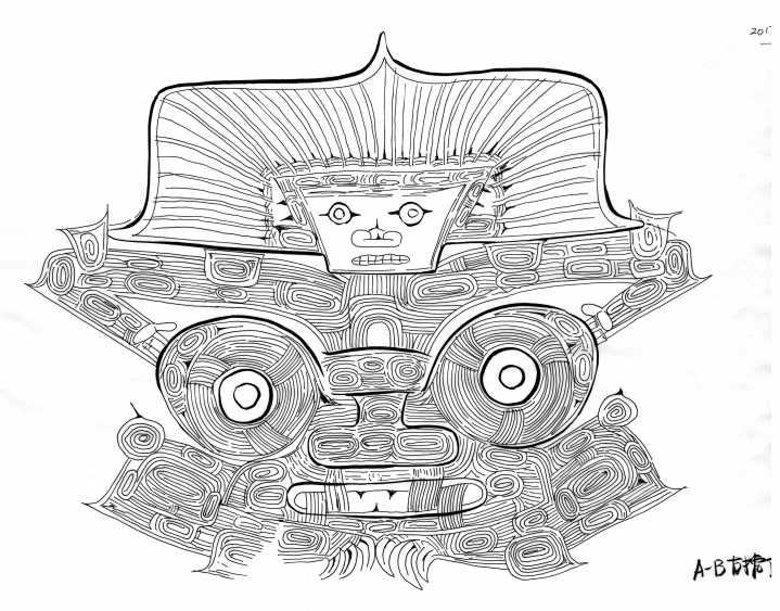 良渚琮王上的神像他用比头发丝还细的笔画出来