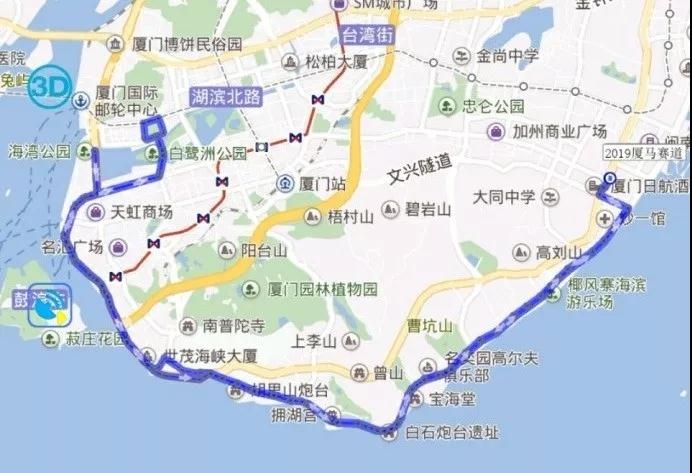 厦门观音山地图图片