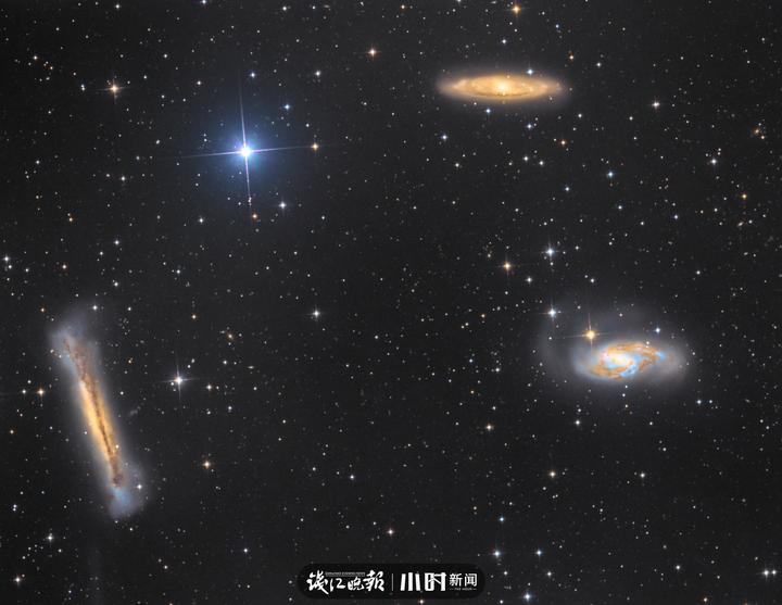 狮子座三重星系ngc3628 m66 m65jpg
