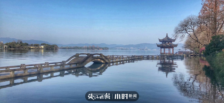 今日影像60后西湖桥痴你在桥上看风景我在风景中看桥