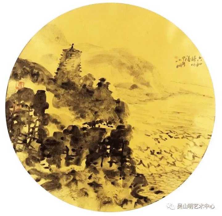 吴山明山水画图片图片