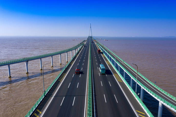 杭州湾铁路大桥图片