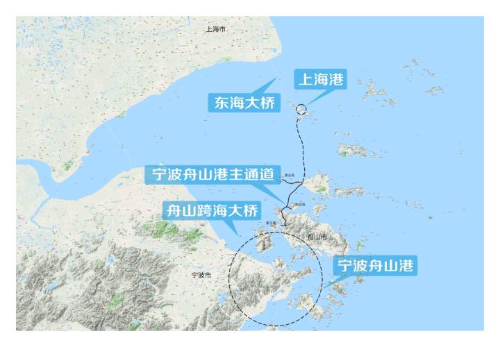 经舟岱大桥只须10几分钟就可直达定海;再从舟山跨海大桥40分钟就能