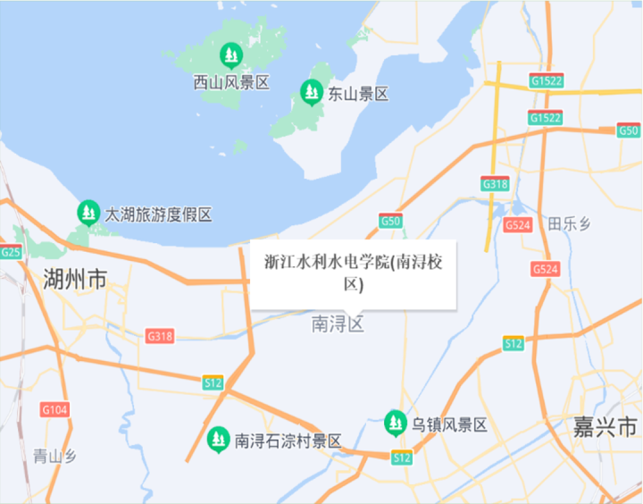 浙江水利水电学院地图图片