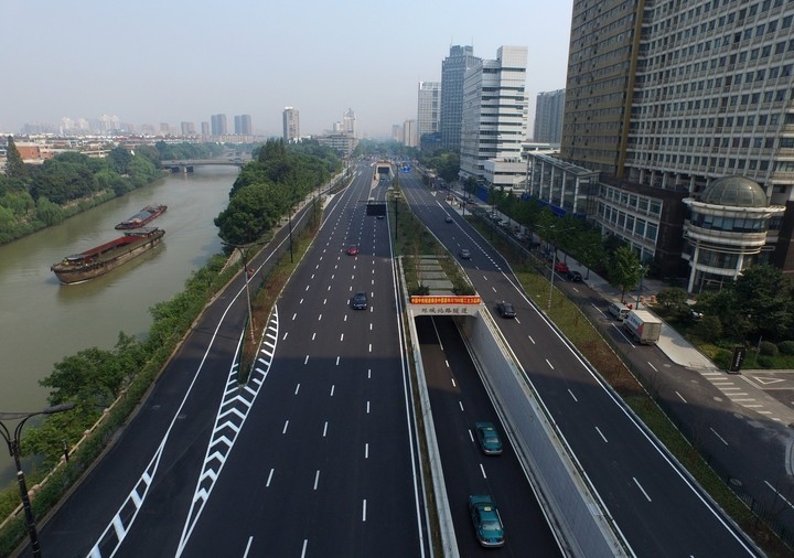 环城北路—天目山路(中河立交—古翠路)提升改造工程过了中河高架