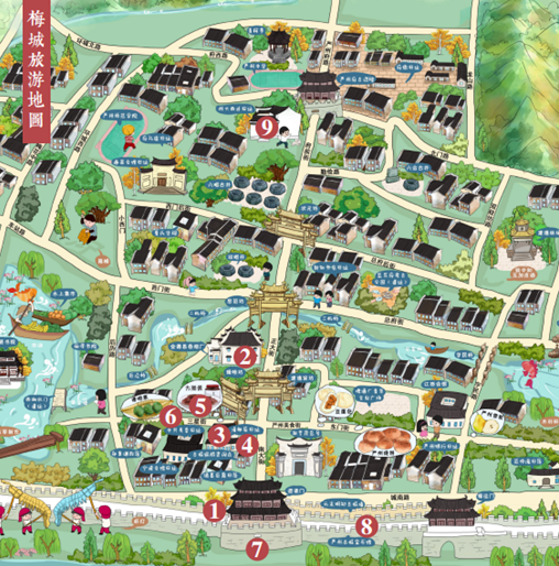 梅村古镇地图图片