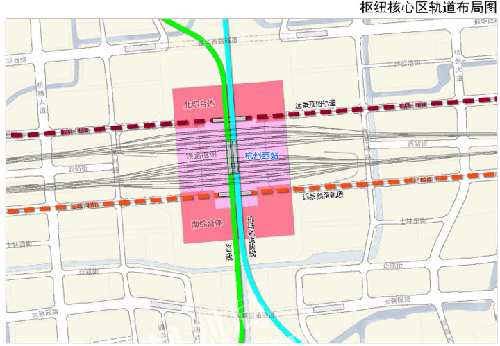 杭州西站枢纽让人期待将引入4条轨道交通线路